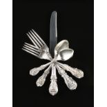 A ONE HUNDRED THIRTY-FIVE PIECE SET OF REED & BARTON STERLING SILVER FLATWARE IN THE "FRANCIS I"
