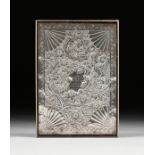 EDWARD MOSES LEVETUS (British w. 1892) A GEORGE V PERIOD STERLING SILVER PRESENTATION PLAQUE ON