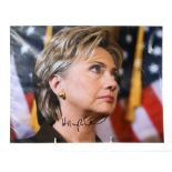 HILLARY CLINTON, AUTOGRAFERAT FOTO