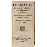 Buoni, Tommaso (1574-1607) Problemes of Beauty, Love, and all Humane Affections, with a Discourse of