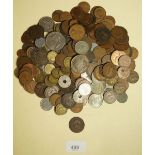 A quantity of world coins from 19th and 20th centuries - approx 1.5 kilos. UK pre-decimal and