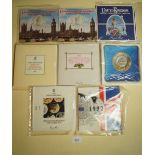 A collection of Royal Mint issue UK Decimal coin collections including: 1982 x 2, 1984, 1986,