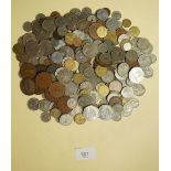 A quantity of world coins from 19th and 20th centuries - some silver content pre-decimal and