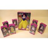 A set of Disney Vivid dwarves and Snow White - all boxed