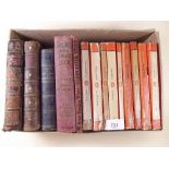 A box of Penguin books etc