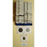 A quantity of world coinage of 19th and 20th centuries. Examples include: Argentina, Belgium,