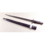 An SMLE pattern bayonet and scabbard 1907 by Wilkinson - 57cm, total length