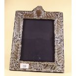 A silver photograph frame - overall frame size 32 x 24cm - Birmingham 2000