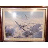 Robert Taylor - limited edition print 'Spitfire' signed by Douglas Bader and Johnnie Johnson - 33