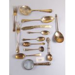 Assorted silver cutlery etc