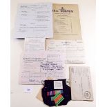 A small group of post WWII Naval memorabilia for Able Seaman G A Green plus a small group of