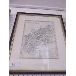 An early 20th century map of Gloucestershire by J Archer - 23 x 18cm
