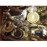 Various silver plated items