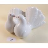 A Lladro group pair of turtle doves