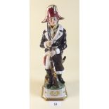 A porcelain figure of Napoleon - 29cm