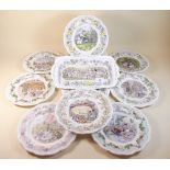 Fifteen Royal Doulton Brambly Hedge Series plates depicting special occasions and a Royal Doulton