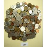 A quantity of 20th century world coins including examples from: Belgium, Austria, Canada, France,
