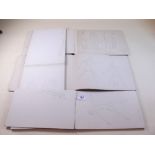 Four sketch books containing a quantity of pencil sketches