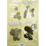 A quantity of approx 60 Argentinian coins including: 1, 2, 5, 10 & 20 Centavos, all in