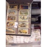 Cigarette and trade cards: quantity of sets, part sets and odds in 7 display albums and bag of loose