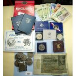 A collection of miscellaneous of commemorative's including: Festival of Britain crown 1951, USA