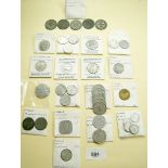 A quantity of approx 35 French tokens: emergency coin/token issue WW1, mainly in aluminium, includes