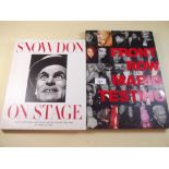Two photographic books: Front Row by Mario Testino and Snowdon on Stage - both first editions