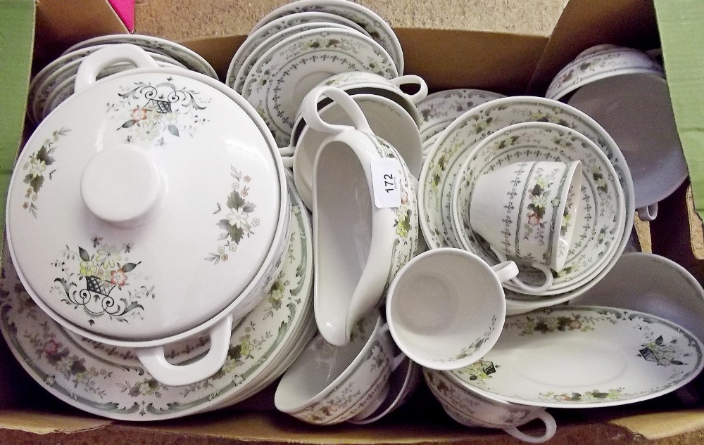 A large collection of Royal Doulton 'Provencal' dinner and tea wares - approx sixty items including: