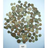 A quantity of coins and coin fragments, mainly Roman - Condition: Poor - Fair