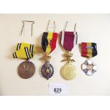 Four foreign medals, one WW2