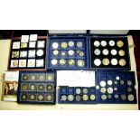 A quantity of Westminster issue and London Mint issue coin replicas and others, coins, medallions,