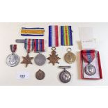 A WWI 1914-15 Star, War medal and Victory medal named to '200484. P.Moncrieff. R. Scots', Imperial