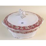 A Grindley Royal Petal part dinner service consisting of two lidded tureens, six dinner plates,