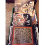 A box of books on Ancient Egypt, the Pyramids, tombs, graves and mummies - all in very good