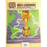 A 1966 Official World Cup programme