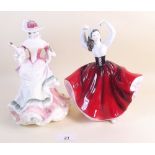 Two Royal Doulton figures Rose and Karen