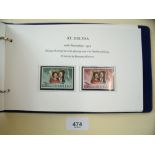 Stamps - QEII Silver Wedding 1972 Commemorative album of mint Commonwealth stamps and collection