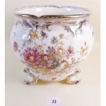 A Fielding & Co floral printed jardiniere - 20cm