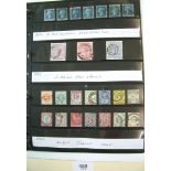 A GB White stamp album of QV and KEVII defin issues, mostly used, up to 10/- value (SG 183),