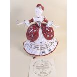 A large Coalport figure 'The Millenium Ball' with certificate 25cm