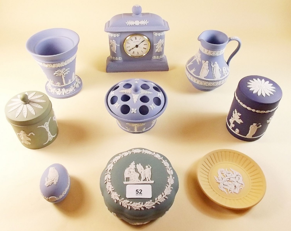 Ten items of Wedgwood Jasperware