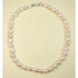 A freshwater pearl necklace