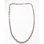 A 9 carat gold chain link necklace - 16g