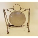 A brass table gong