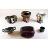 A group of Sylvac, Hornsey and Wade tree trunk ware etc