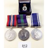 A WWII pair of medals with Palestine Bar to W R Barnard AAC No 1491-1-435, plus Elizabeth II