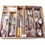 Various silver plated cutlery