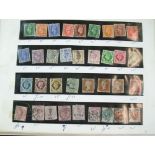 A stamp album of GB and all world stamps, mint and used and commem QV-QEII, a folder of early to mid