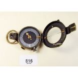 A WWI military compass dated 1917 No 68463