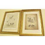 Two prints of goats and white park cattle published by S + J Fullers Sporting Gallery - 30 x 23cm